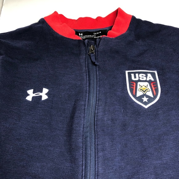 Under Armour USA Bomber sweatshirt track Jacket - Picture 3 of 10
